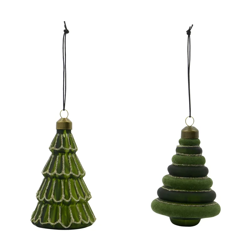 Tree Weihnachtsanhänger 2er Pack Grün by House Doctor – product photo