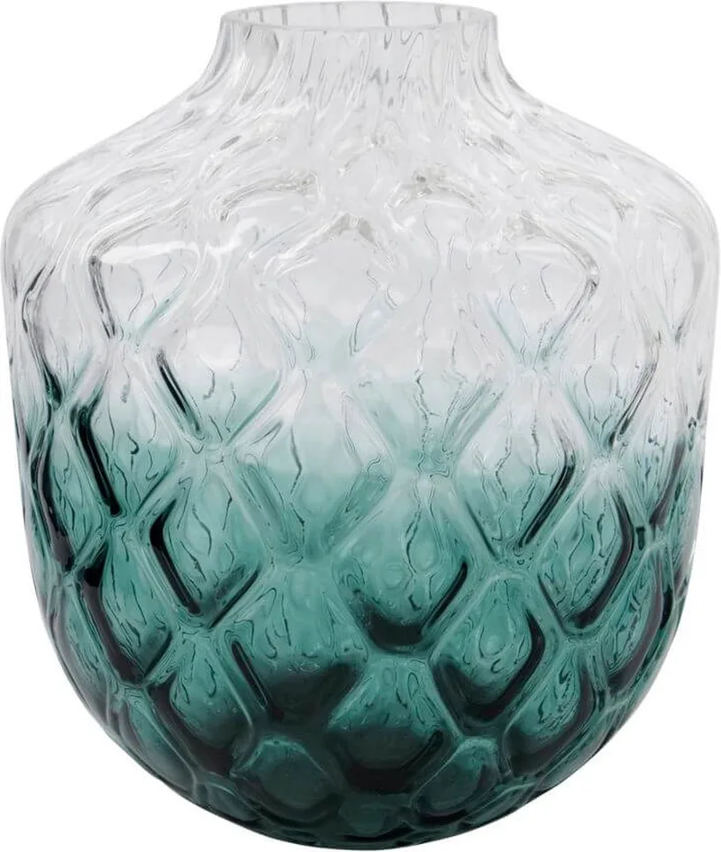 Vaas Art Deco 31cm by House Doctor in Groen – product photo