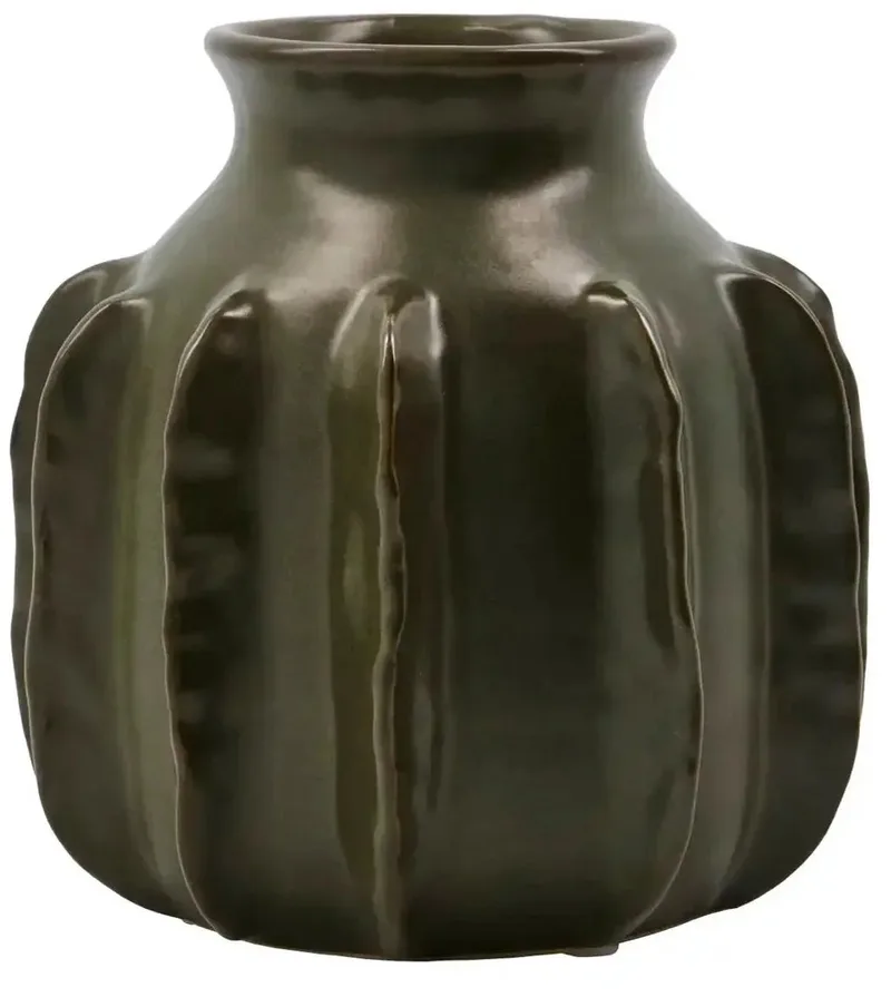 Vaas Cactus Donkergroen Hoogte 15 cm van House Doctor in [gid://shopify/Metaobject/303100625231] – productfoto