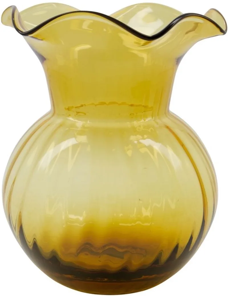 Vaas Pomp amber 28cm by House Doctor in [gid://shopify/Metaobject/307235455311] – product photo