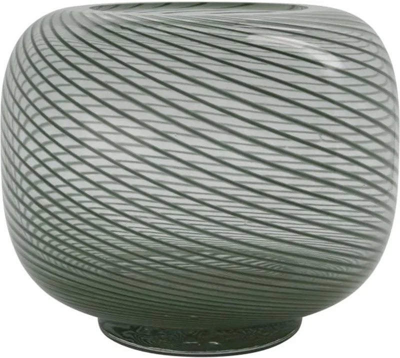 Vaas Swirl groen 23cm by House Doctor in [gid://shopify/Metaobject/303100625231] – product photo