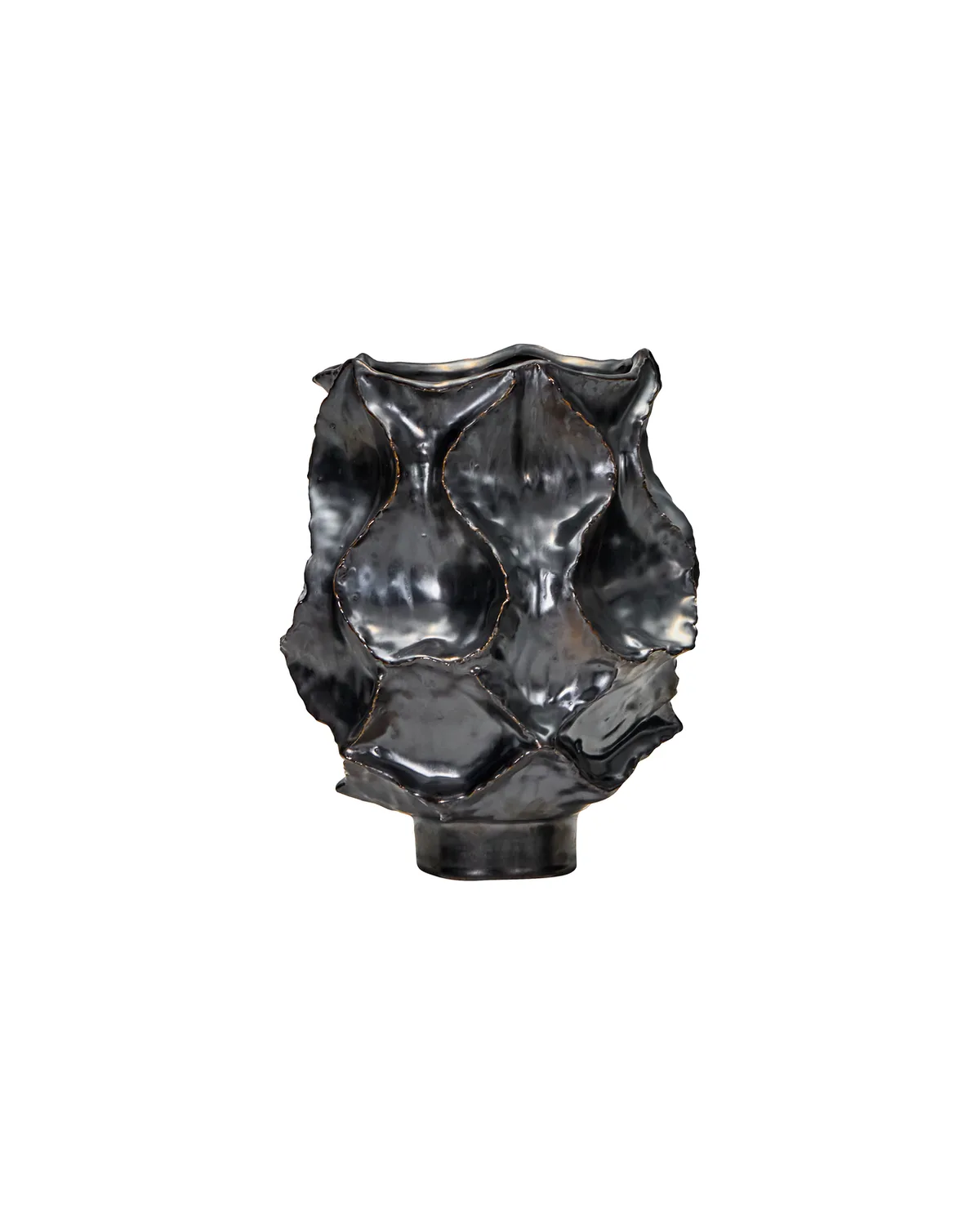 Vase, Waves, Antik metallisk de House Doctor – photo du produit