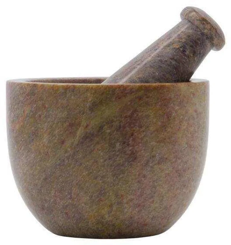 Vijzel met stamper Arb bruin 10cm by House Doctor in [gid://shopify/Metaobject/307221758287] – product photo
