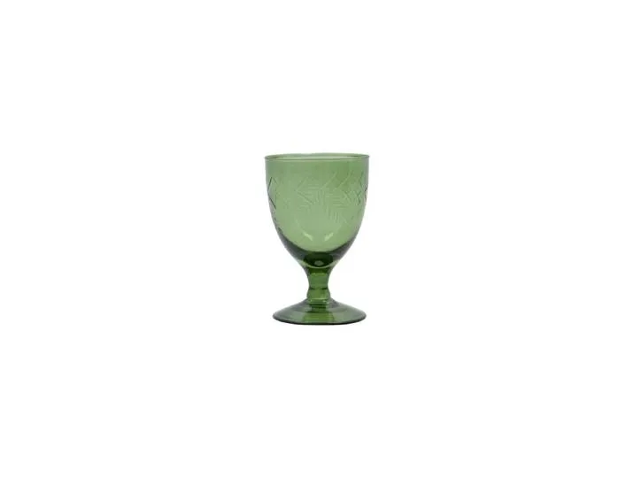 Vintage witte wijnglas groen set van 6 stuks - 261600811 van House Doctor – productfoto