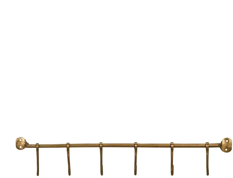 Wandrek Hooks – messingkleur – 60,5 cm by House Doctor – product photo