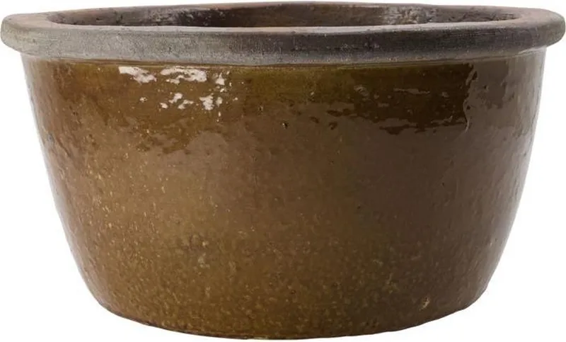Whai bloempot - mosterd by House Doctor in Bruin – product photo