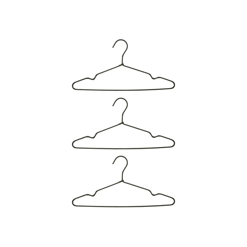 Wire Kleiderhaken 3er Pack Dunkelgrau de House Doctor – photo du produit