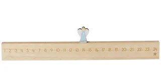 Christbaumschmuck Ib Laursen - Adventskalender Weihnachtskalender Engel L50cm Holz van Ib Laursen – productfoto 4 van 4