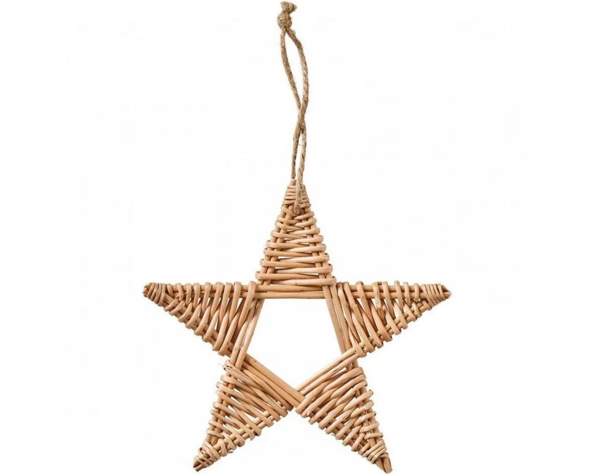 Christbaumschmuck Ib Laursen Christbaumschmuck Stern aus Weide (19cm) van Ib Laursen – productfoto