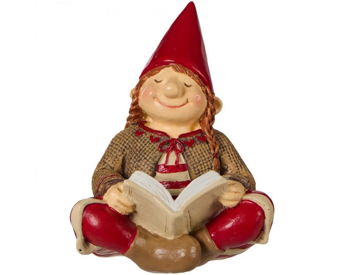 Dekofigur Ib Laursen Dekofigur Ribenisserne Signe mit Weihnachtsbuch (9,7cm) från Ib Laursen – produktbild