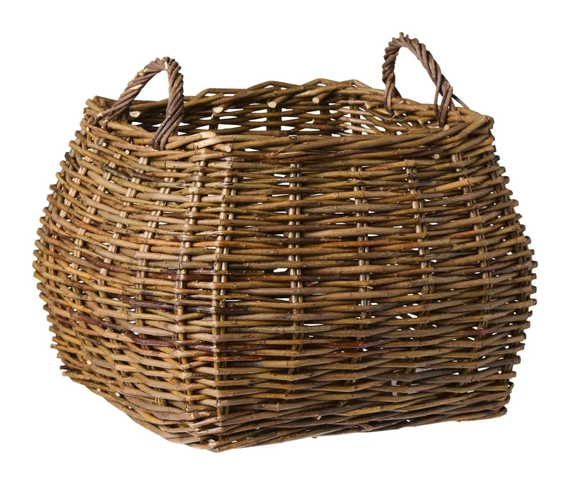 Dekokorb Ib Laursen - Korb Weidenkorb mit Henkel Viereckig 39x39x37cm by Ib Laursen in Braun – product photo