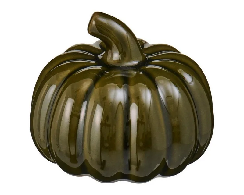 Dekoobjekt Ib Laursen Dekorationsobjekt Kürbis Olivgrün (9cm) by Ib Laursen – product photo