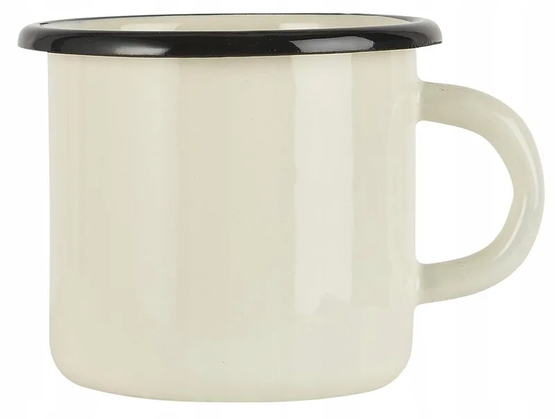Emaille Mok Botercrème 0,4L by Ib Laursen in Butter Cream – product photo