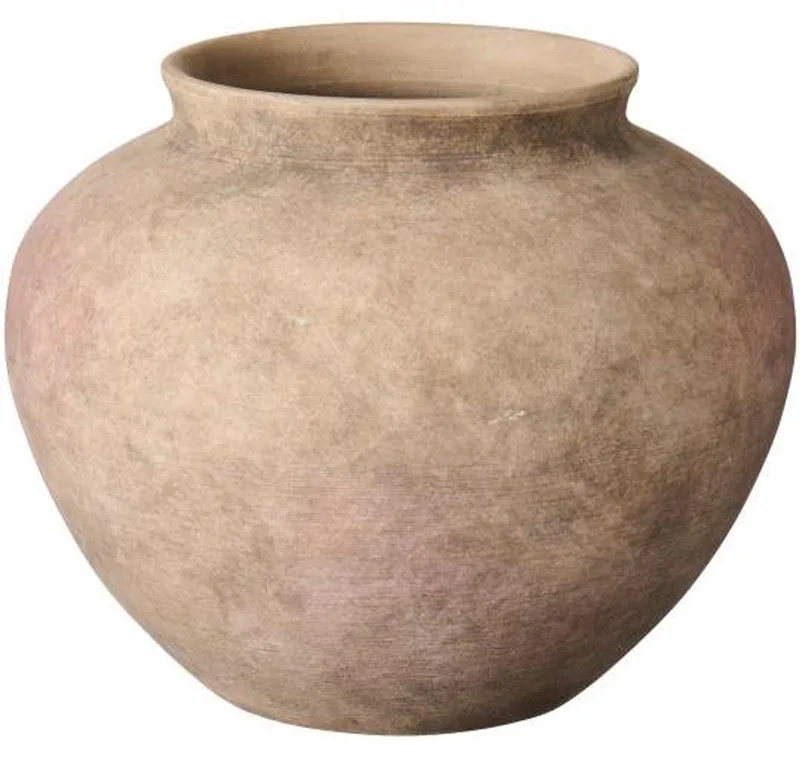 Handgemaakte Minerva Vaas Terracotta – bruin/grijs – Ø 31,7 cm by Ib Laursen in Bruin – product photo