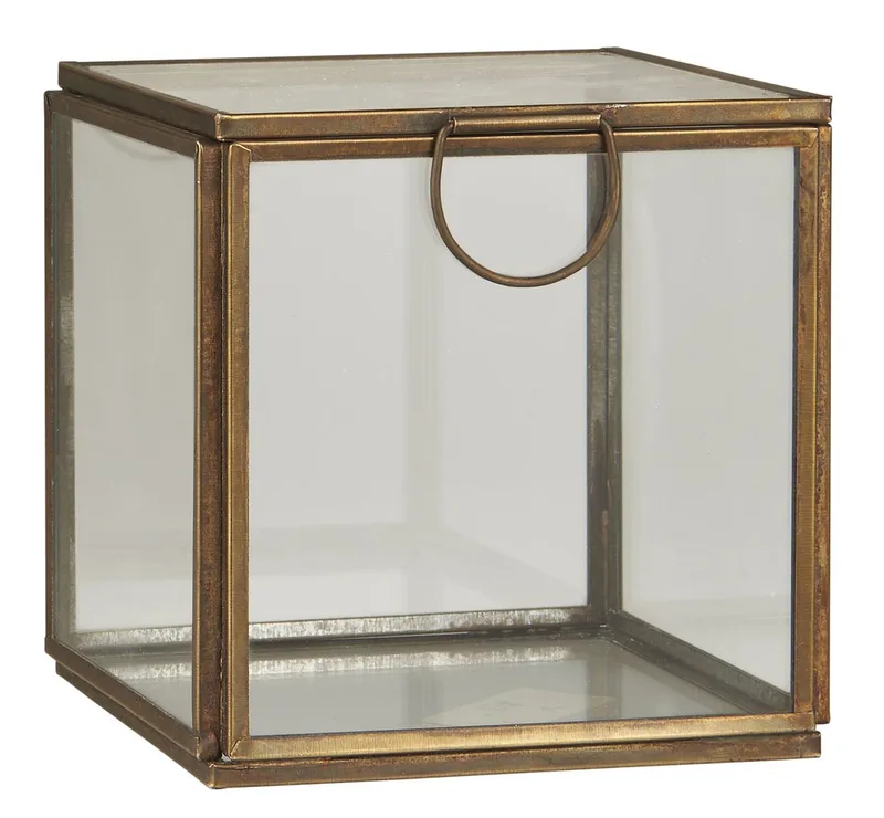 Holzkiste Ib Laursen Glasbox Utensilienbox Glas Schachtel Schatulle Dose by Ib Laursen – product photo