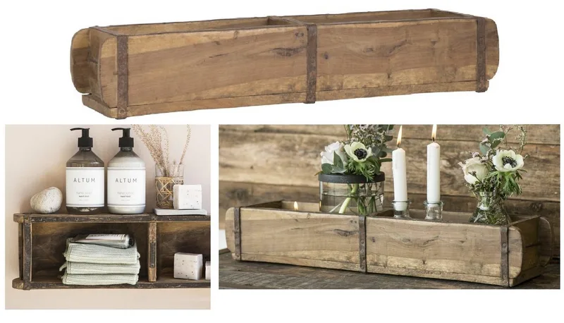 Holzkiste Ib Laursen - Ziegelform Unika doppelt alte Backsteinform 2356-00 Holz by Ib Laursen – product photo