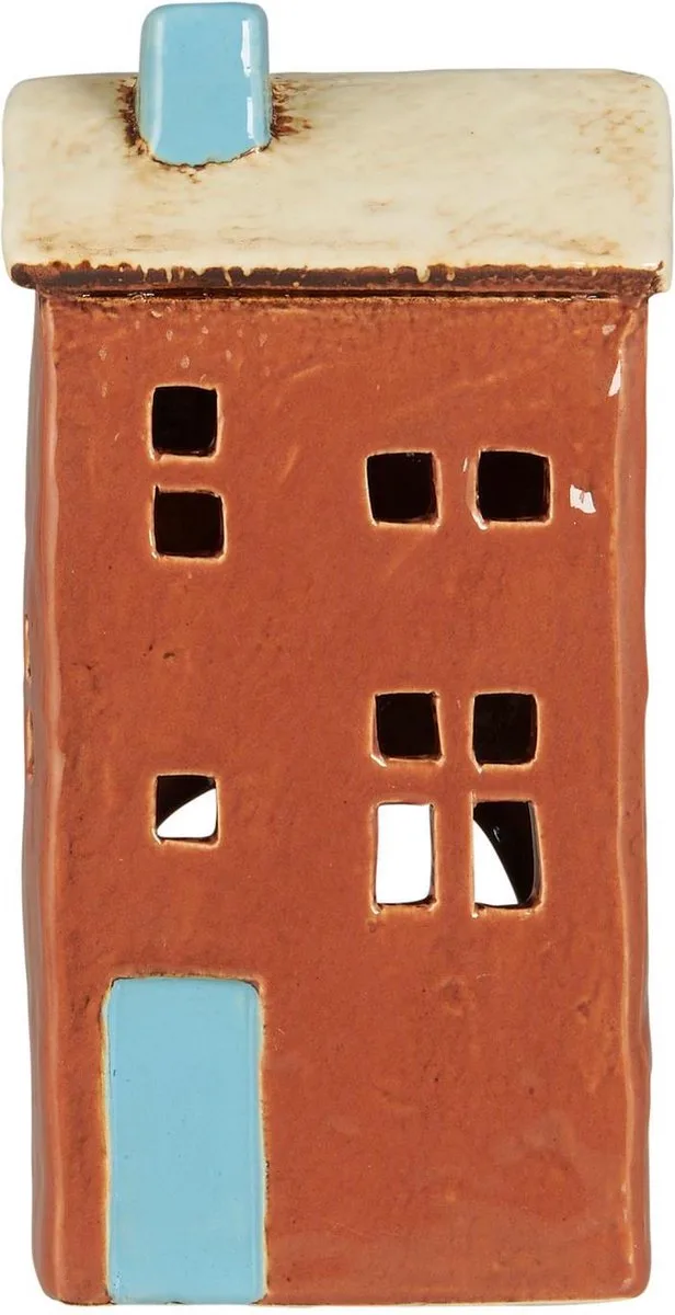 Keramieken huisje - Brighton - waxinelichthouder von Ib Laursen in Terracotta – Produktfoto