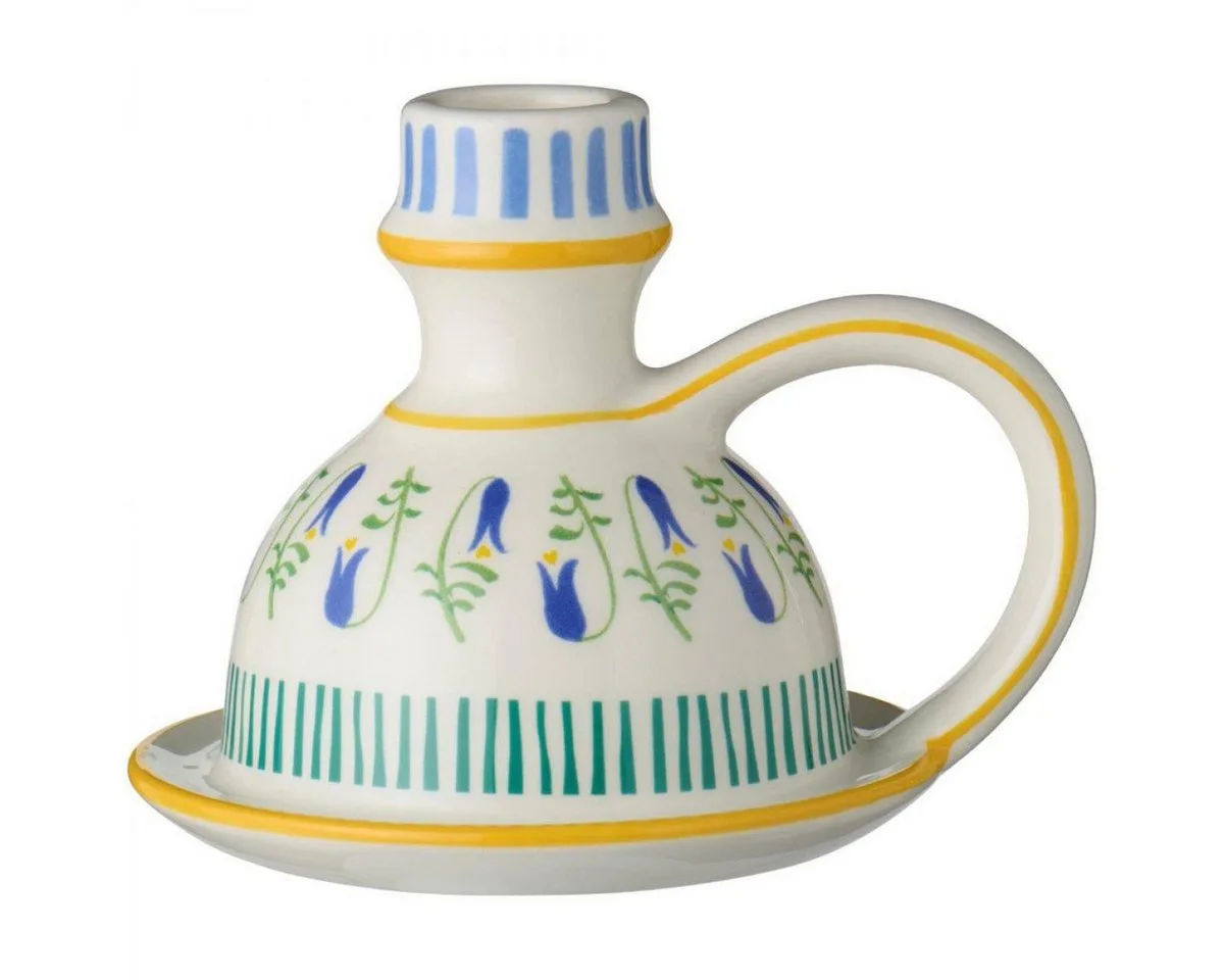 Kerzenhalter Ib Laursen Kerzenhalter Blumenmuster Gelbe Linie (10cm) von Ib Laursen – Produktfoto