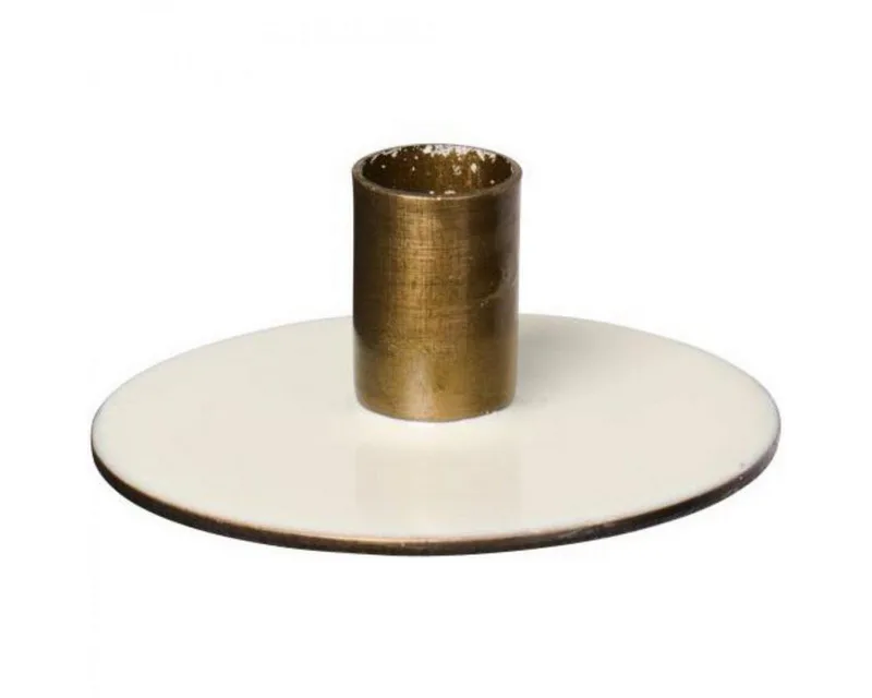 Kerzenhalter Ib Laursen Kerzenhalter Butter Cream, Messing (6x2,5cm) by Ib Laursen – product photo