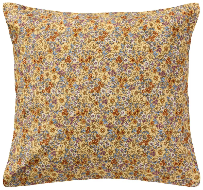 Kissenbezug Ib Laursen - Kissenbezug Kissenhülle 60x60cm Gelb Orange Blumenmuster de Ib Laursen en Bunt – photo du produit