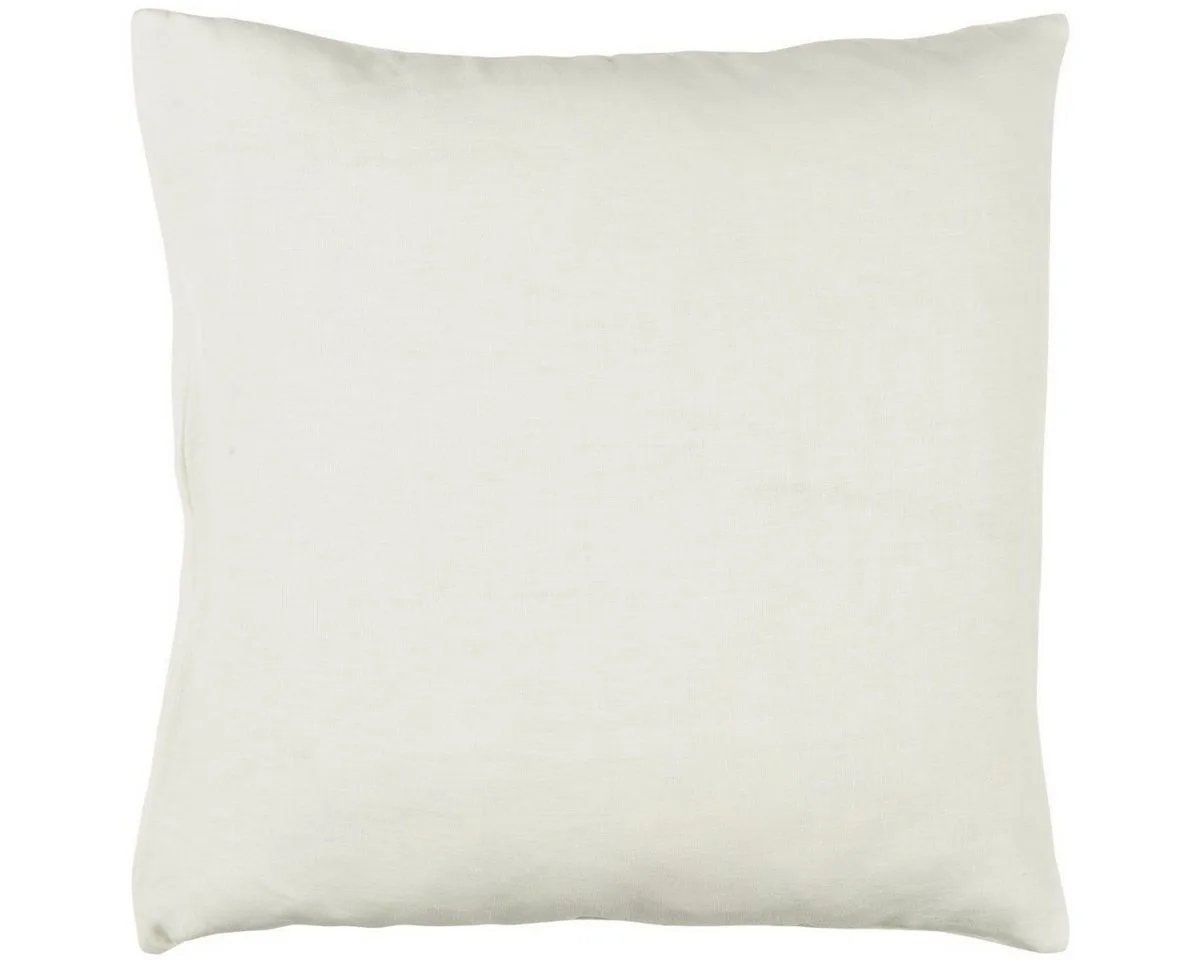 Kissenbezug Leinen 50 x 50 cm natürlich & stilvoll, skandinavisch, pflegeleicht von Ib Laursen in Butter Cream – Produktfoto