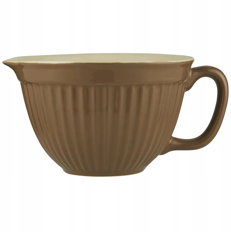 Mint Keramische Kom met Tuit (1,3L) van Ib Laursen in Hazelnoot – productfoto