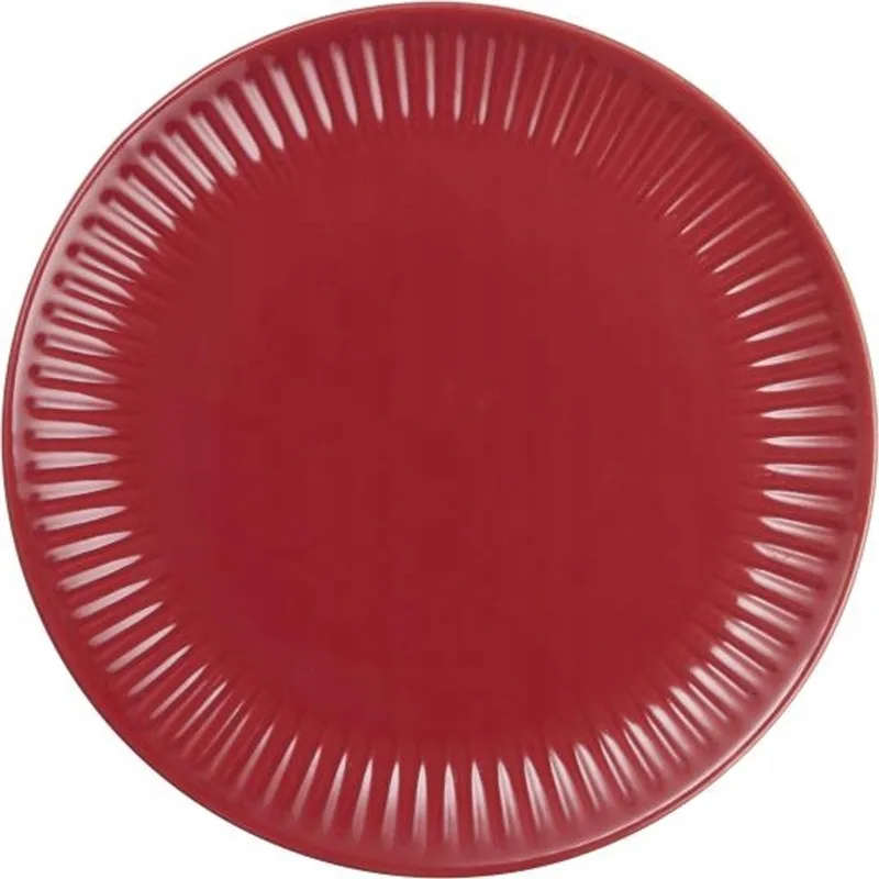 Mynte Aardbei Ontbijtbord - 19,5 cm Steengoed by Ib Laursen in Strawberry – product photo