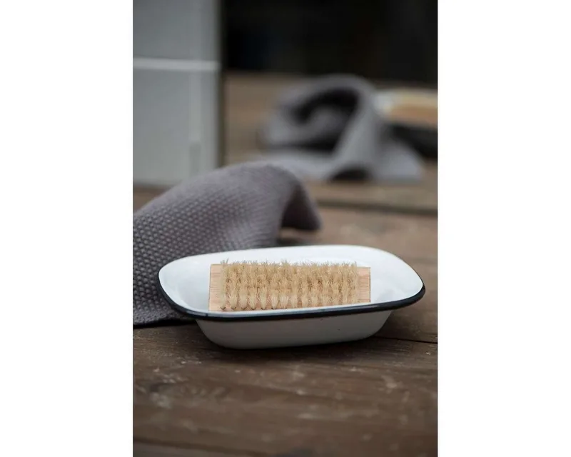 Seifenspender Laursen - Seifenschale Emaille Rand Schwarz (0408-11) Schale by Ib Laursen in White – product photo 2 of 4