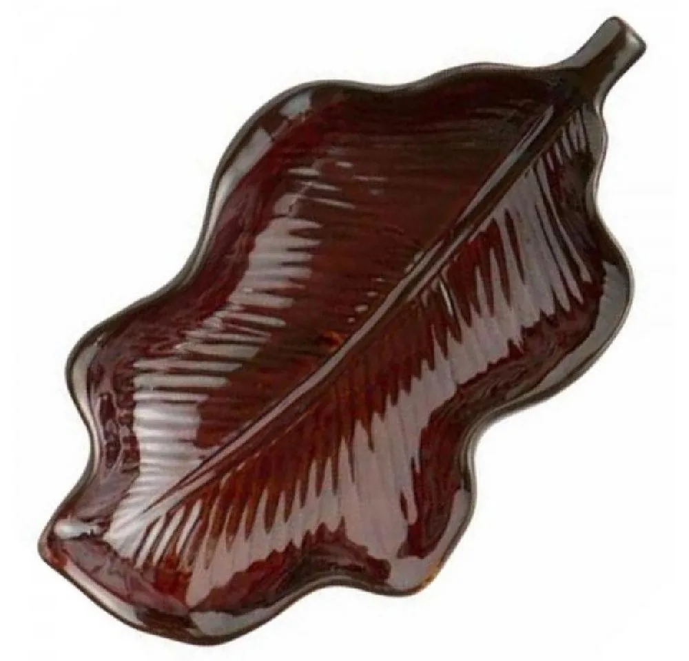 Servierschale Ib Laursen Schale Blattschale Blatt Braun (15,5cm) från Ib Laursen – produktbild