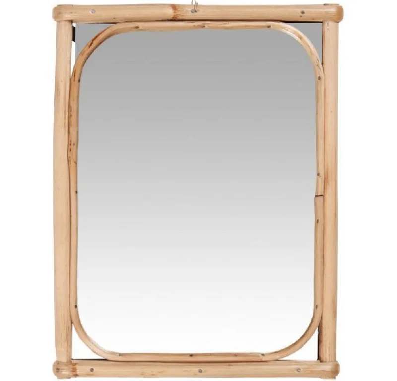 Spiegel Ib Laursen Wandspiegel mit Bambuskante (26,5x20,5cm) fra Ib Laursen – produktbillede