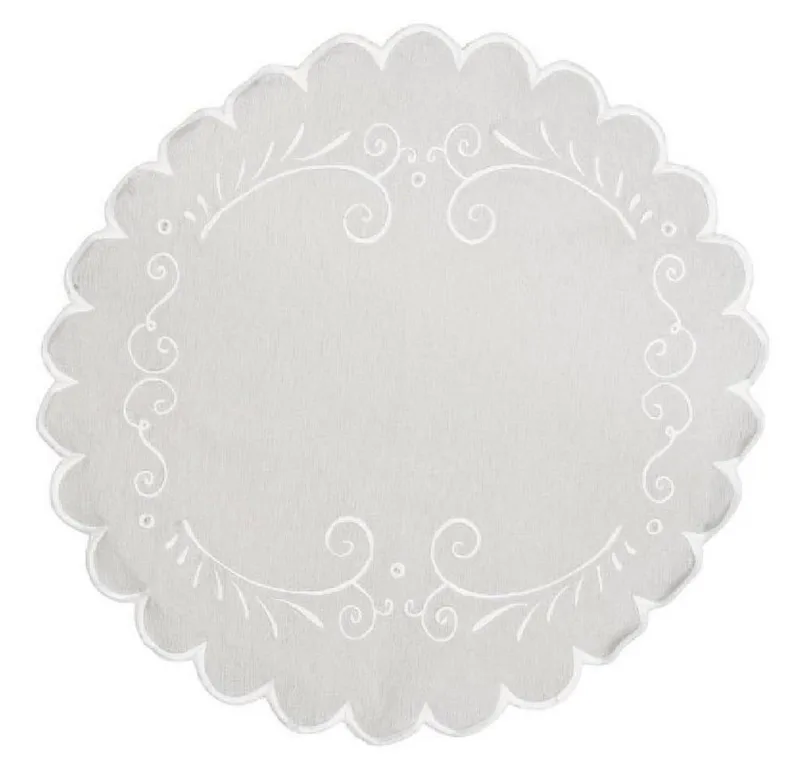 Stoffserviette Ib Laursen Serviette für Brotkörbe Rund mit Stickereien (30cm) by Ib Laursen – product photo