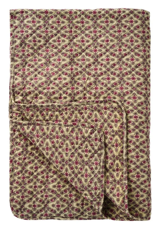 Tagesdecke Ib Laursen Decke Quilt Tagesdecke Überwurf 180x130cm Muster Beere van Ib Laursen – productfoto