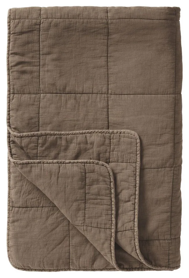 Tagesdecke Ib Laursen - Decke Quilt Wohndecke Überwurf 130x180cm Truffle van Ib Laursen – productfoto