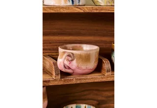 Tasse Ib Laursen Tasse mit Henkel Trosa Hellbraun-Zartrosa Struktur by Ib Laursen – product photo 4 of 5