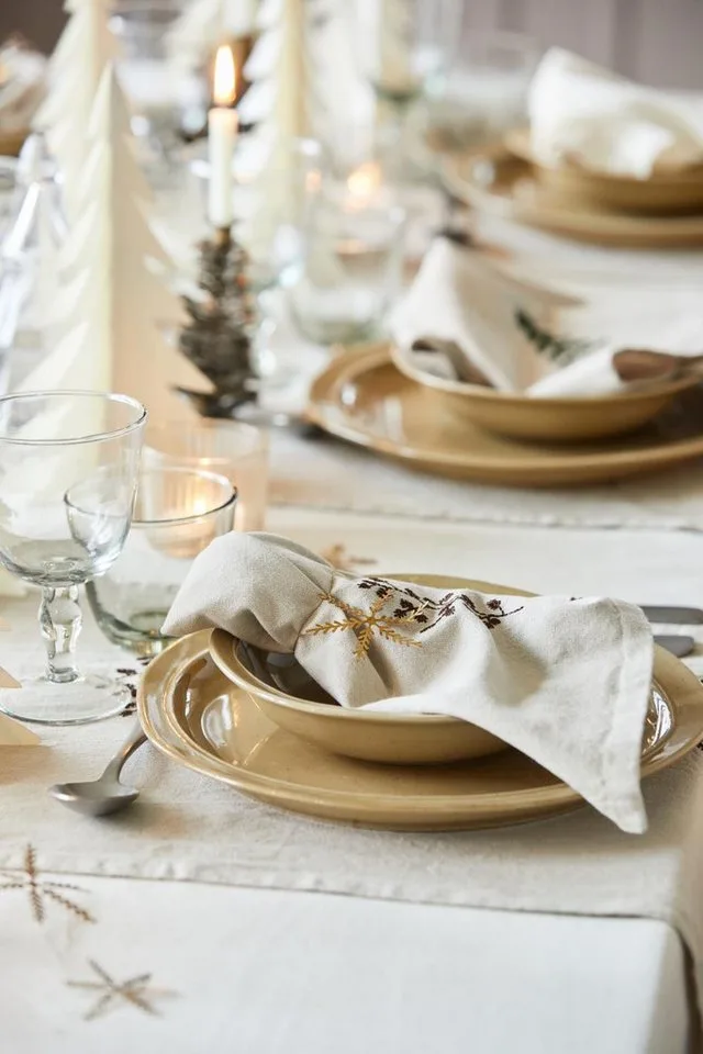 Tischdecke Tischdecke LEINEN butter cream, 250x150cm by Ib Laursen in Beige – product photo 3 of 5