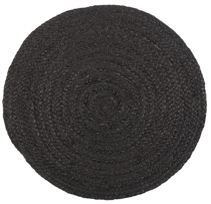Tischset - schwarze Jute, Ø 35, Schwarz by Ib Laursen – product photo