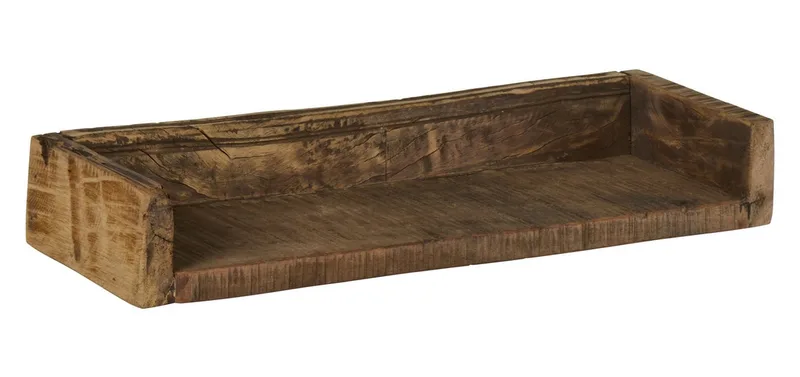 Wandregal Ib Laursen - Wandregal Regal Regalbrett mit Rand 45x7x15cm Holz Unika by Ib Laursen – product photo