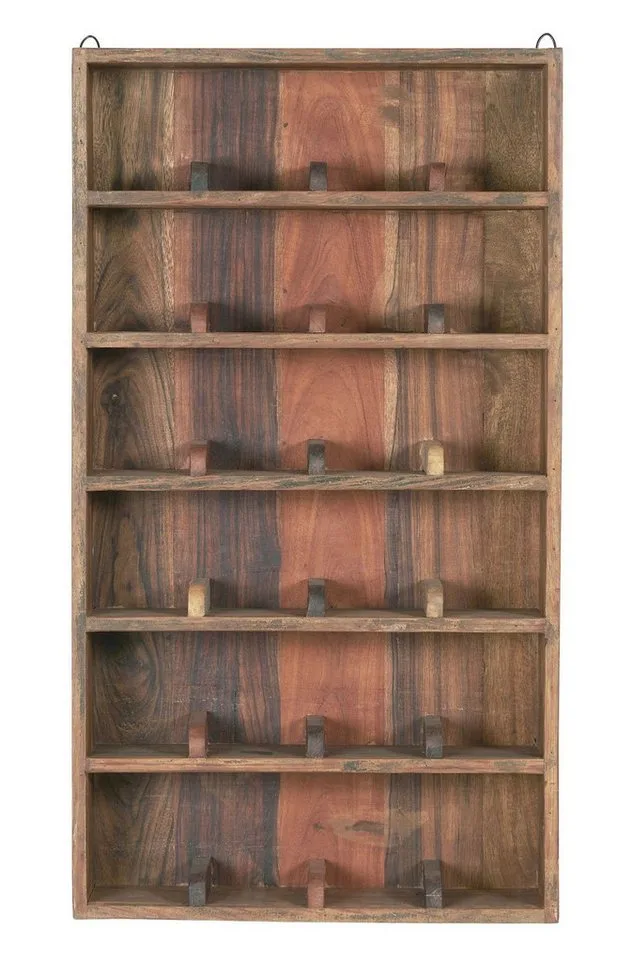 Wandregal Wandregal Regal 6 Fächer mit Fachteilern Holz Alt Unika Ib Laursen från Ib Laursen – produktbild
