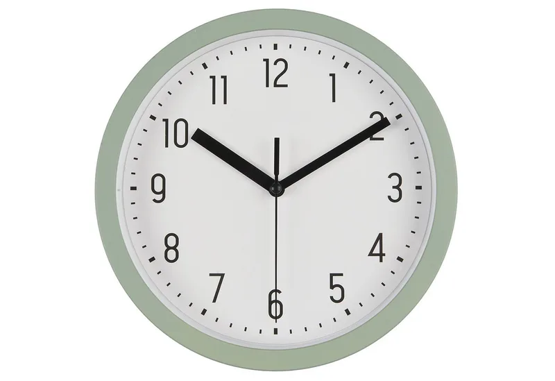 Wanduhr Ib Laursen - Wanduhr Ø 20 cm Kunststoff 9706-81 by Ib Laursen in Grün – product photo