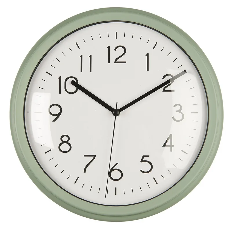 Wanduhr Ib Laursen - Wanduhr Ø 26 cm Kunststoff 9707-81 by Ib Laursen in Grün – product photo