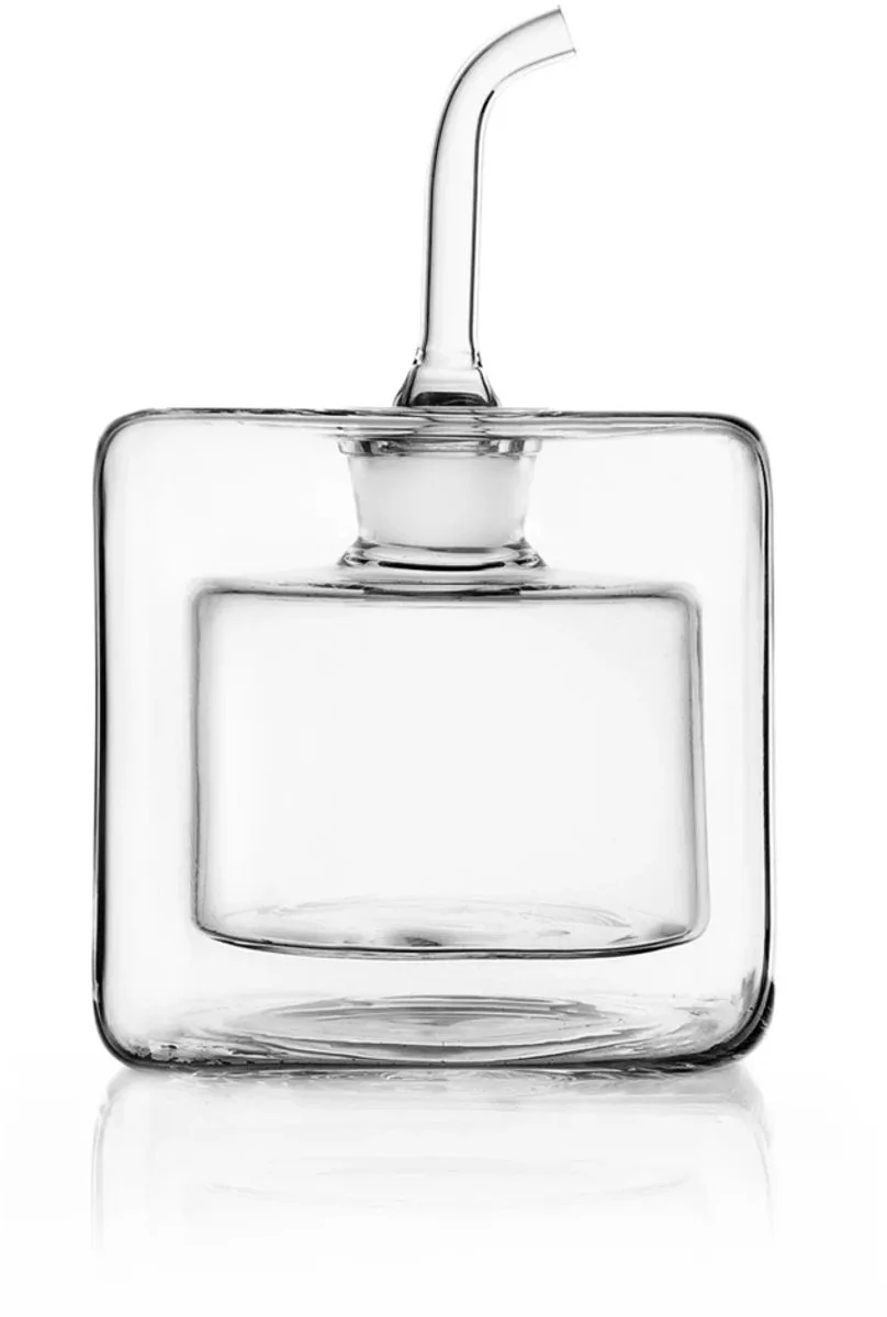 Cube olie / azijn fles 17cl vierkant dubbelwandig från Ichendorf i Glas – produktbild