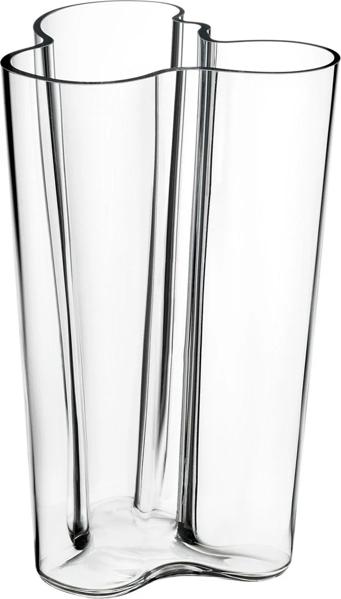 Aalto Finlandia Vaas - 251 mm - Helder de Iittala en Transparant – photo du produit