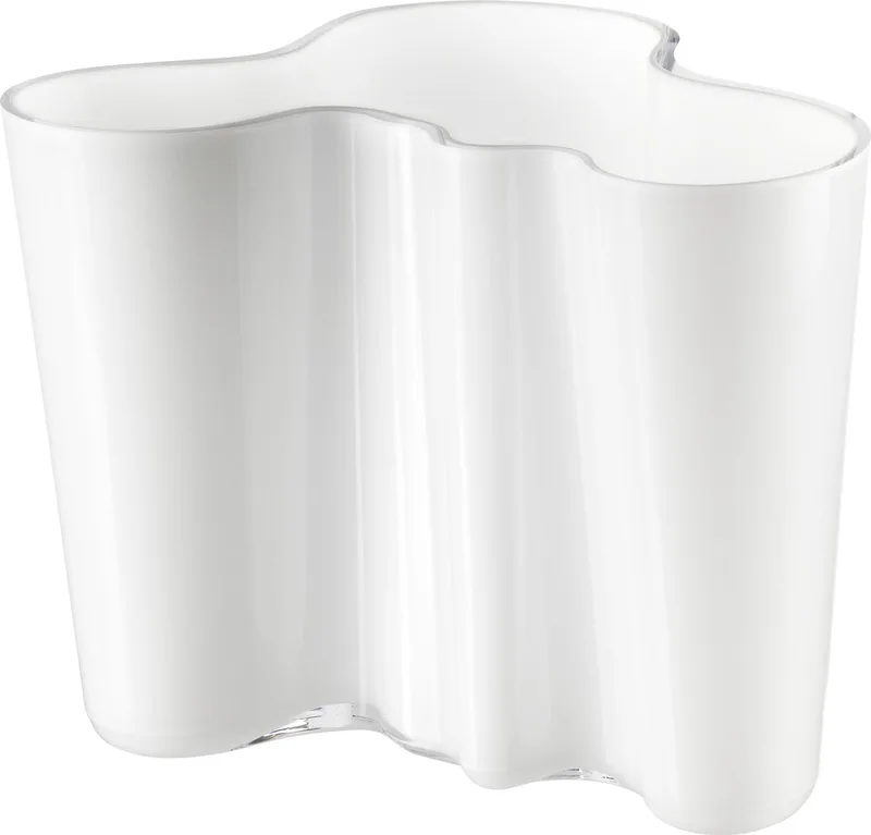 Aalto Glazen Vaas - Opal - 160 mm - 1 Stuk by Iittala in Wit – product photo