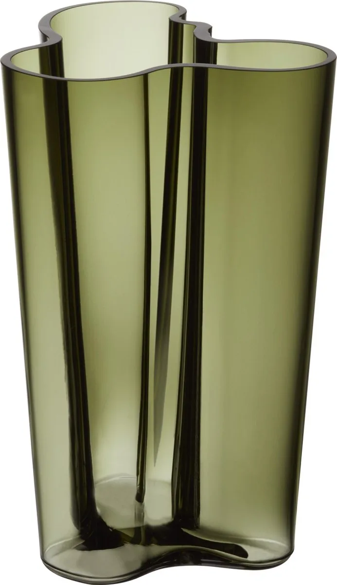 Aalto Vaas - 251 mm - Mosgroen van Iittala in Groen – productfoto