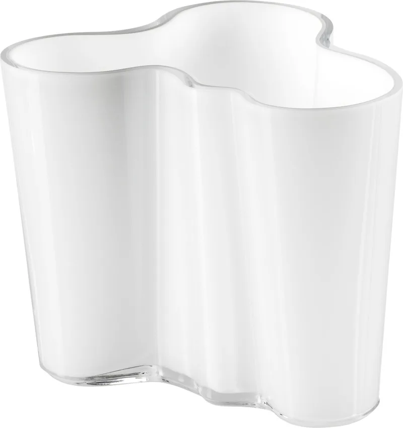 Aalto Vaas - 95 mm - Opaal by Iittala in Wit – product photo