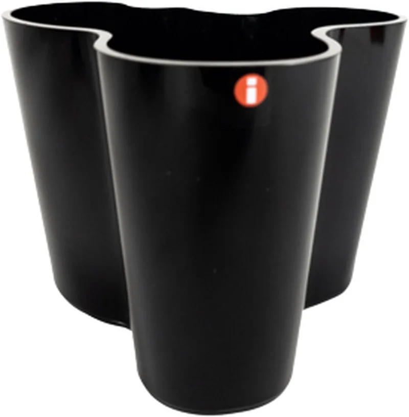 Aalto Vaas 95mm de Iittala en Zwart – photo du produit