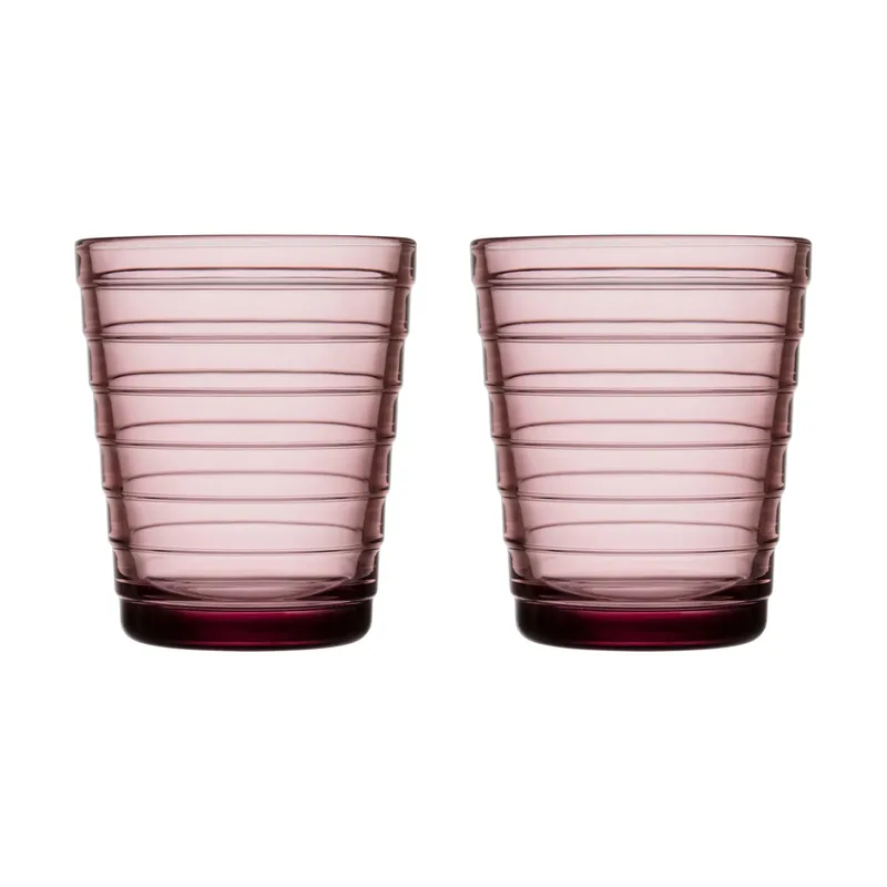 Aino Aalto Wasserglas 22cl im 2er Pack Heide de Iittala – photo du produit