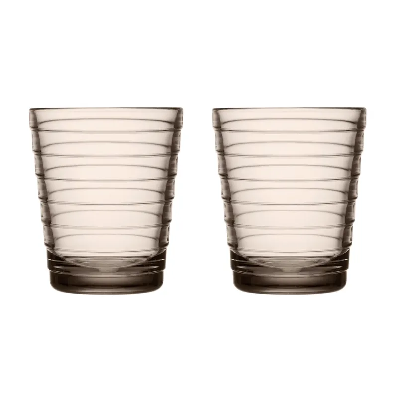 Aino Aalto Wasserglas 22cl im 2er Pack Leinen de Iittala – photo du produit