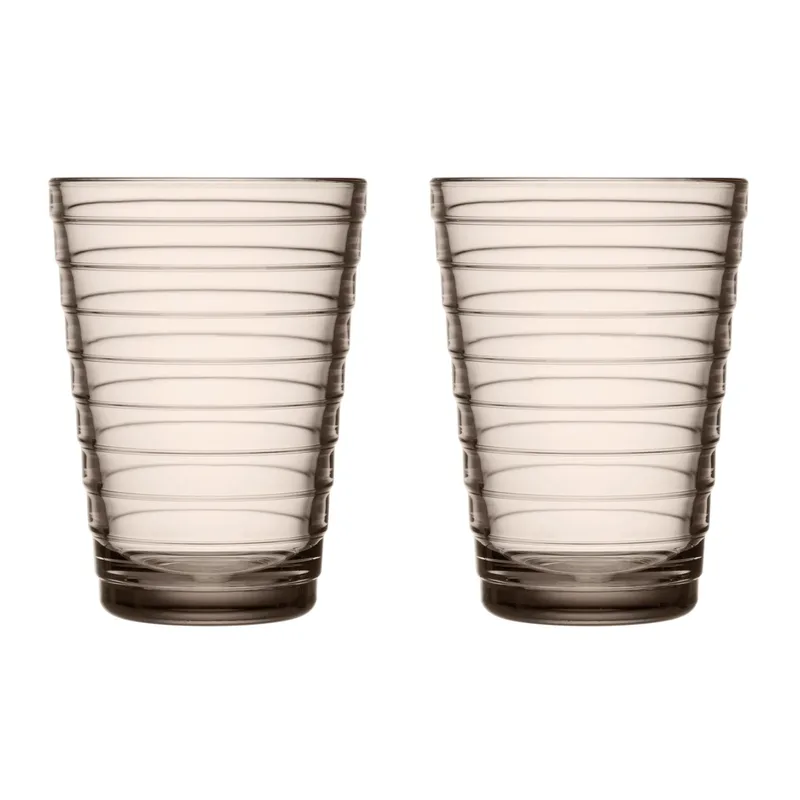 Aino Aalto Wasserglas 33cl im 2er Pack Leinen de Iittala – photo du produit