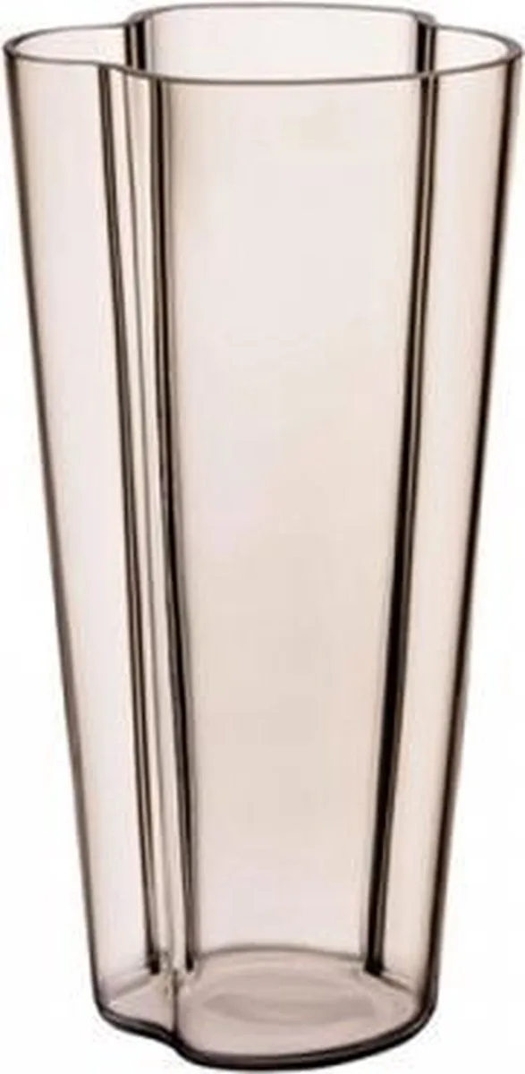 Alvar Aalto collection Vaas 22 cm Linnen by Iittala in Bruin – product photo